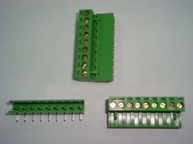 10-Pin Screw Terminal Block, 5.0mm Pitch, Pluggable (M/F)