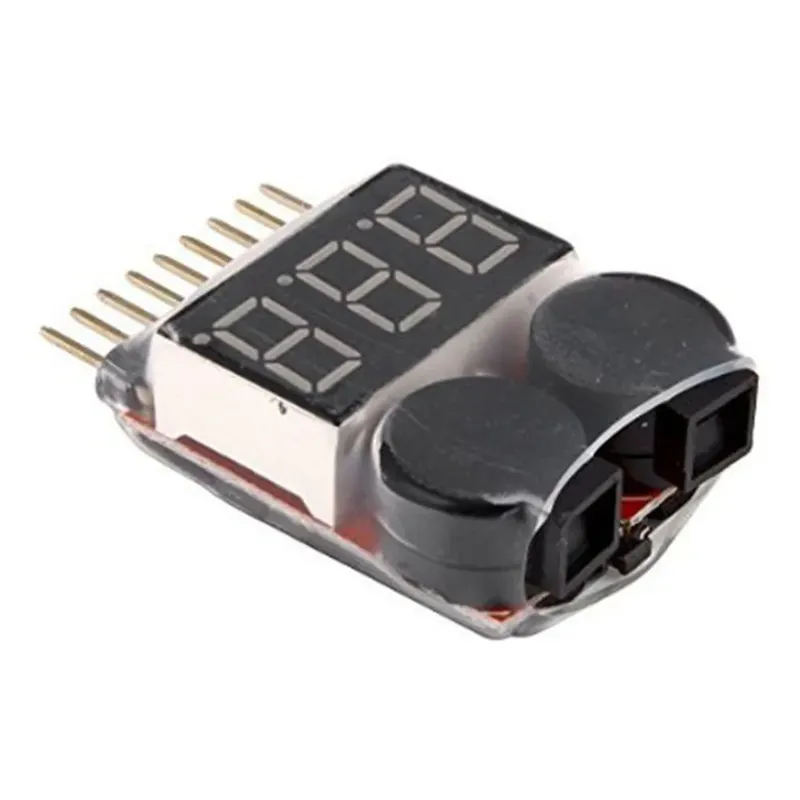 LiPo Battery Tester with Low Voltage Buzzer Alarm