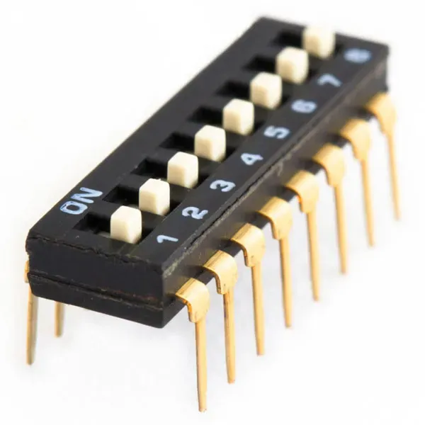 DIP Switch 8-Way Long Leg DI08H