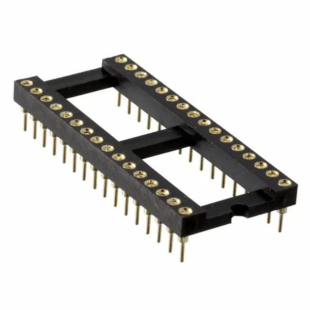 IC Socket 32-Pin (16+16) Machine-Tooled, Gold-Plated, 15.24mm Row Spacing