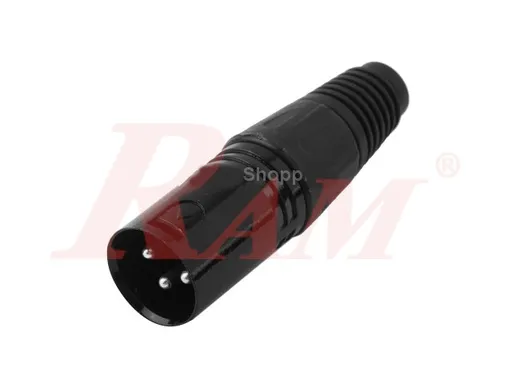 قابس XLR ذكر ثلاثي الأطراف للكابلات (AD62)