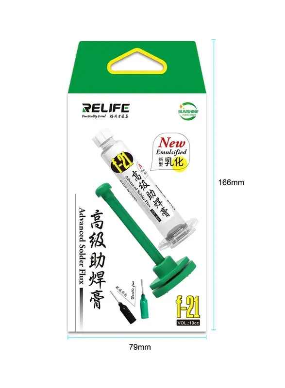 RELIFE F-21 Emulsified Soldering Paste Flux, Lead-Free Halogen-Free