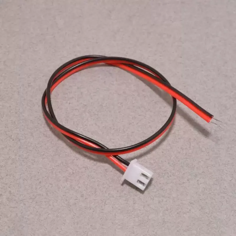 JST XH 2-Pin 2.54mm Single-Ended Cable 25cm 24AWG