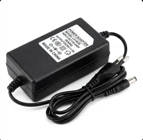 6V 3A Power Adapter, 5.5x2.1mm Center-Positive, EU Plug