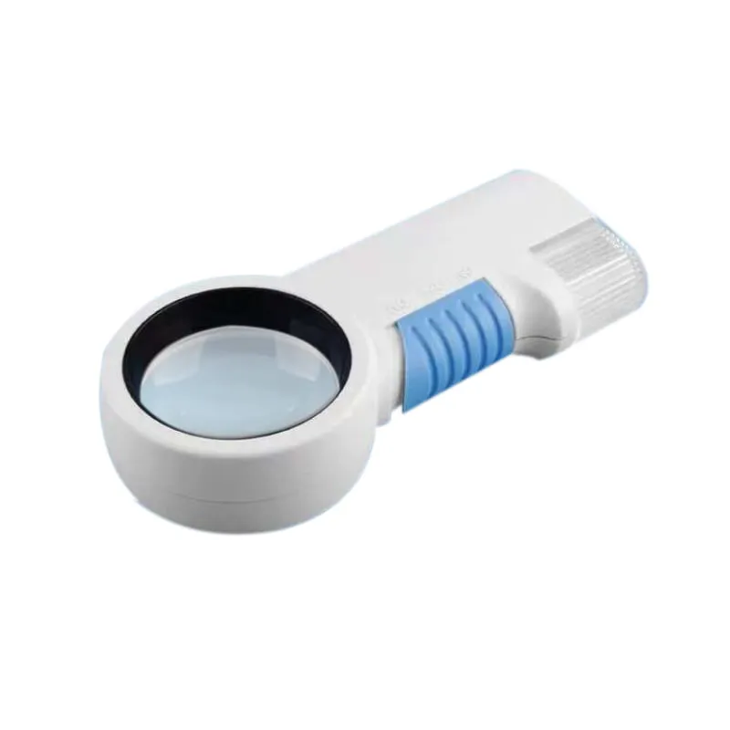 TH-7010 Handheld 8X Magnifier with 2 LED Lights, 44mm Lens