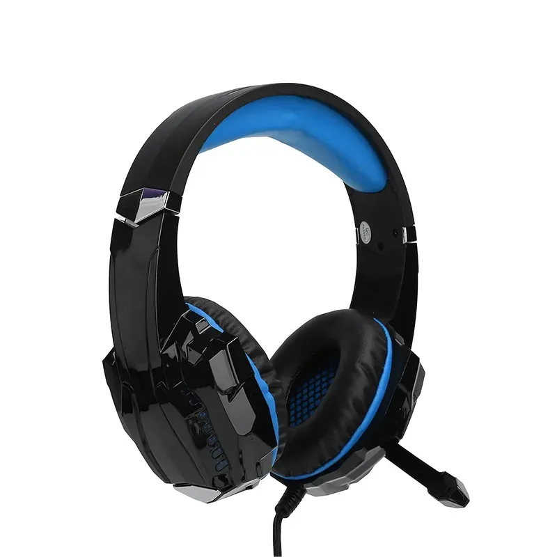 Gaming Headset with Mic for PC, Black & Blue
