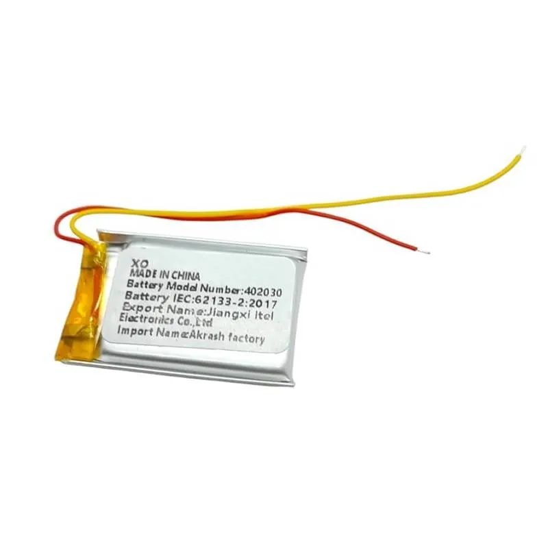Rechargeable LiPo Battery Cell 402030 3.7V 220mAh