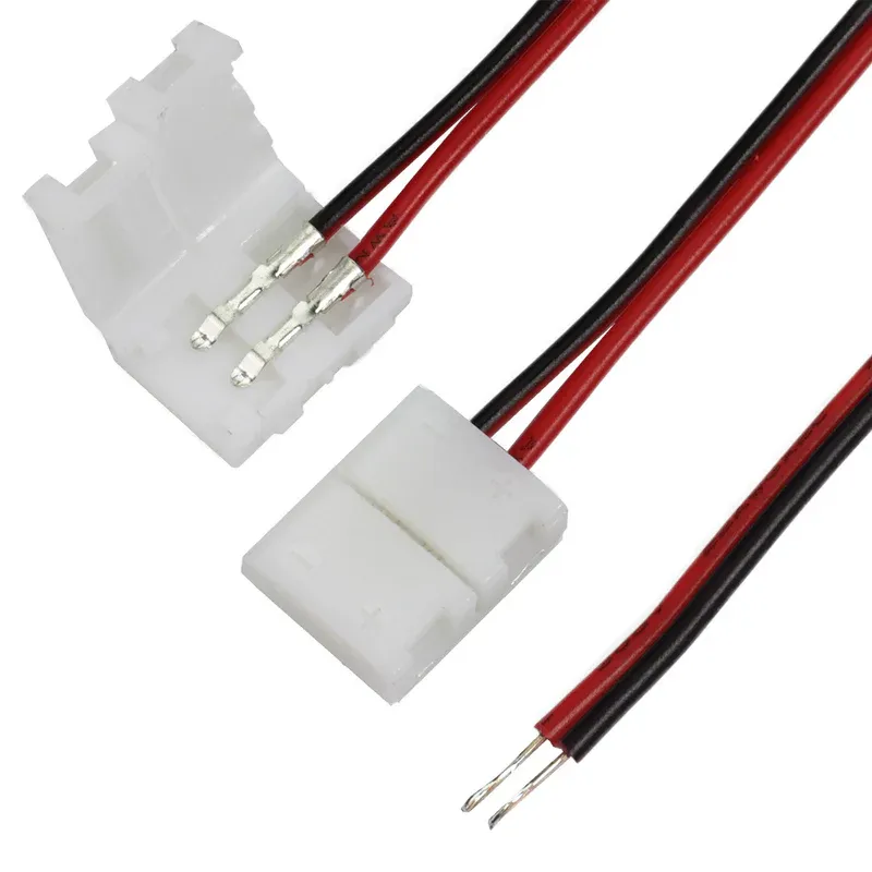 Neon LED Strip Connector 2-Pin, Solderless, 2-Wire