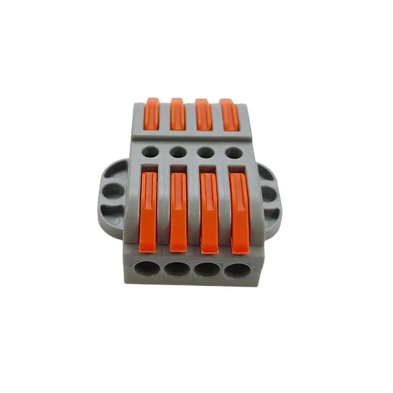 WAGO LT-223-4 Panel-Mount Wire Connector, 4 In 4 Out