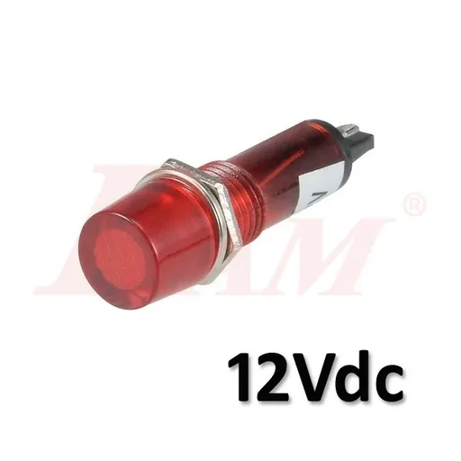 XD10-3 DC12V Red Panel Pilot Light 10mm