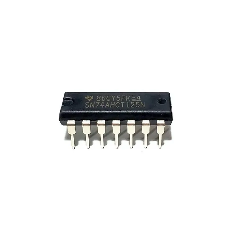 SN74AHCT125N مخزن ناقل رباعي بمخرجات ثلاثية الحالة وغلاف PDIP-14