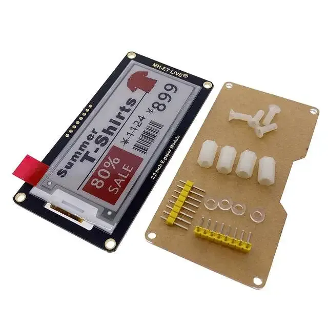 E-Paper Display Module 2.9 inch 296x128 Black White Red SPI