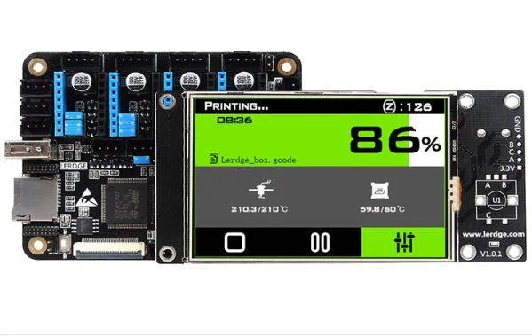 LERDGE-X 32-bit 3D Printer Control Board for 3.5-inch Touch Screen
