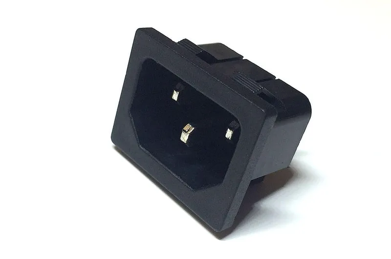 3-Prong AC Power Connector, Panel Mount, 15A 250VAC