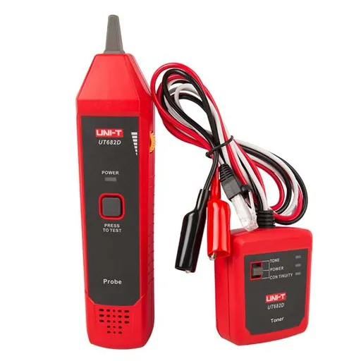 جهاز تتبع الأسلاك UNI-T UT682D مع مولد نغمة ومسبار