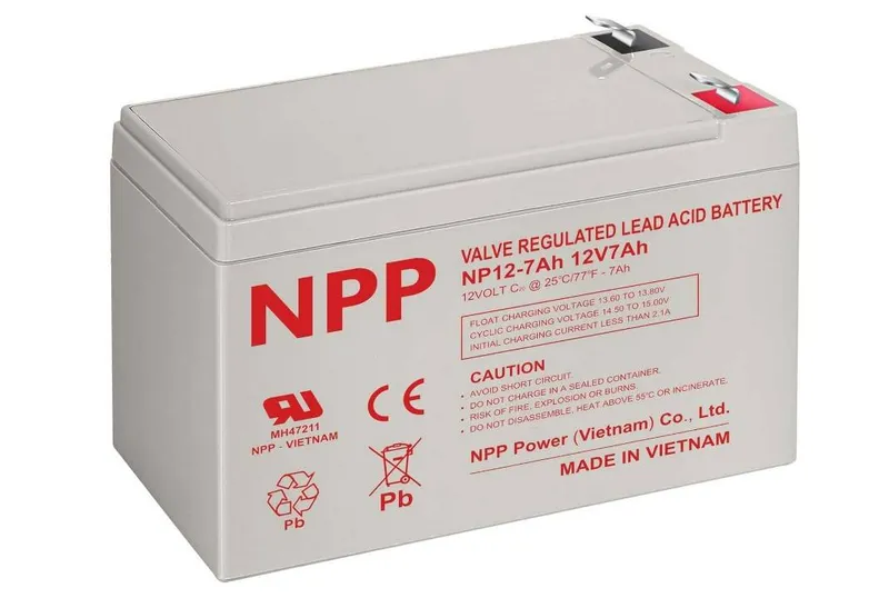 NPP NP12-7Ah Lead Acid Battery 12V 7Ah