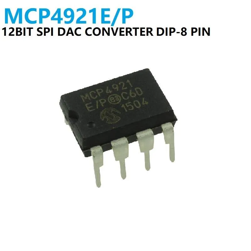 MCP4921-E/P 12-bit SPI DAC, DIP-8