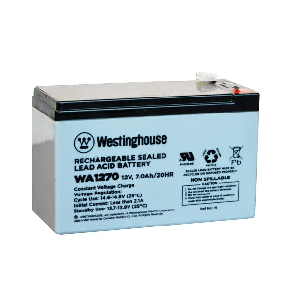 Westinghouse WA1270 12V 7Ah AGM Lead-Acid Battery