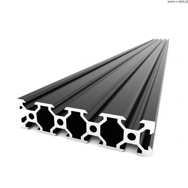 V-Slot Aluminum Extrusion Profile 20x80mm 1m Black Anodized