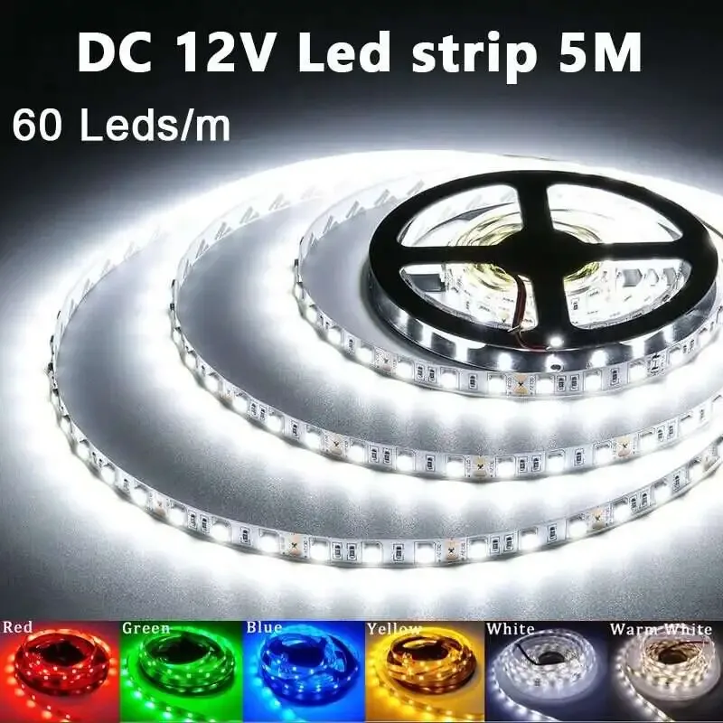 LED 5050 Strip Light 12V IP65 60 LED/m 5m Roll