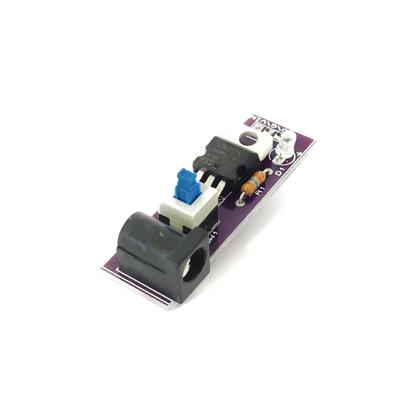 DC Jack to Breadboard Power Module 5V with Switch and LED