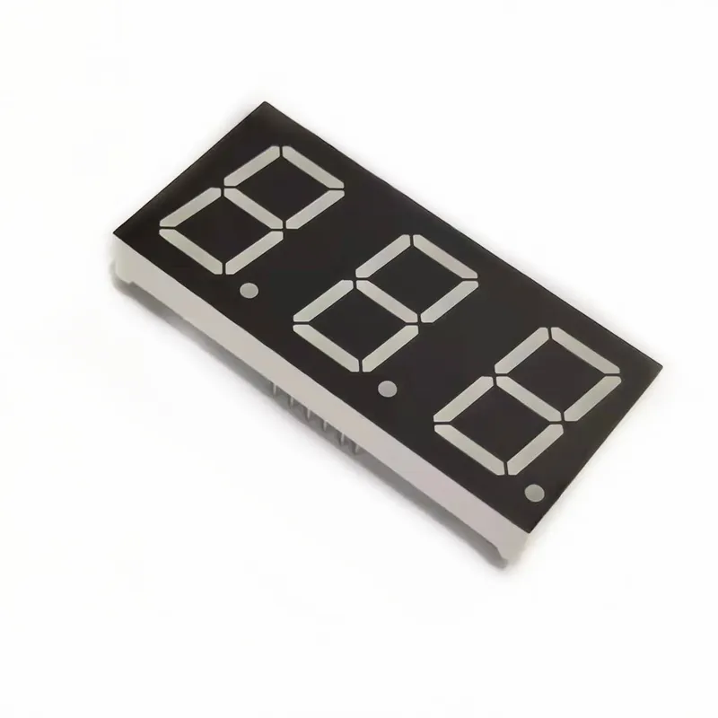D8031A/B 3-Digit 7-Segment Red Display 0.8 in, Common Anode
