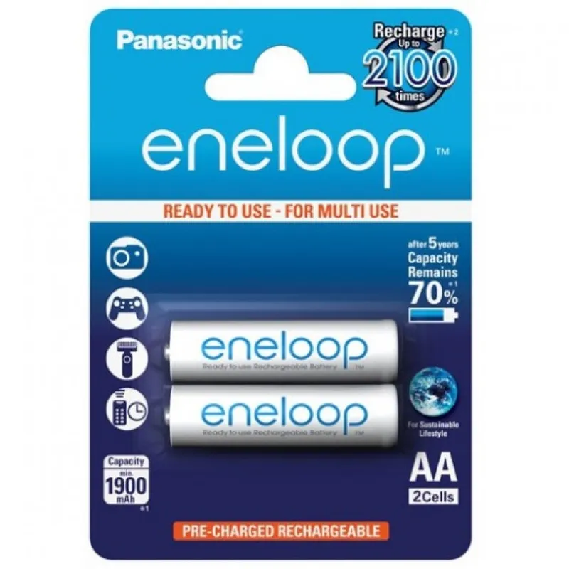 Panasonic eneloop AA Rechargeable NiMH Battery 1900mAh