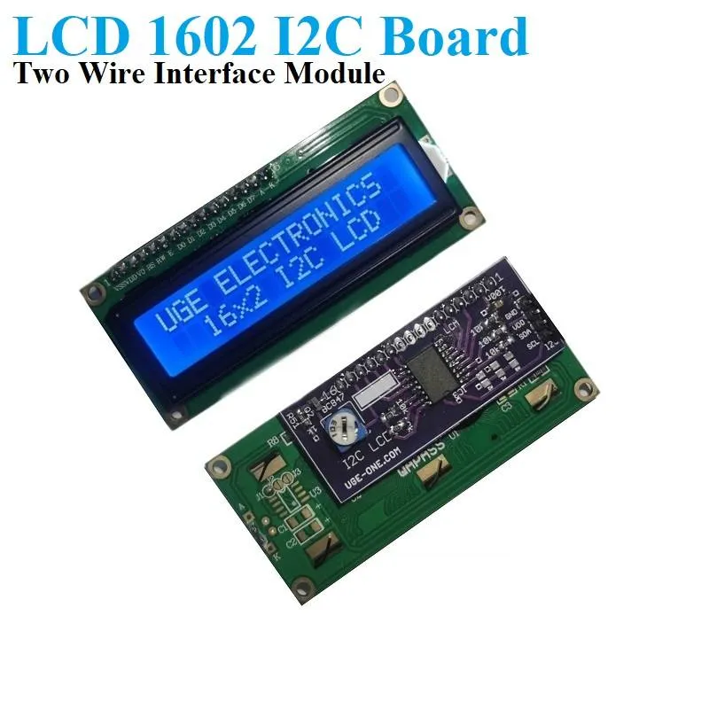 16x2 LCD Display with PCF8574 I2C Module, Pre-Soldered