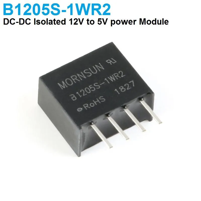 وحدة محول DC-DC معزول B1205-1WR2 بقدرة 1 واط من 12 فولت إلى 5 فولت