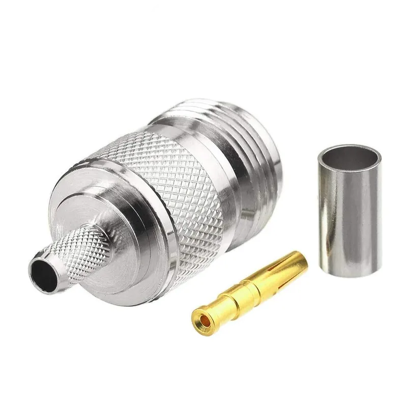 N-KZ-3 N-Type Straight Female Socket Cable Mount Connector 50Ω