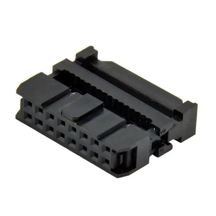 FC-16P Female IDC Plug Ribbon Cable Connector 2.54mm 16-Pin Black