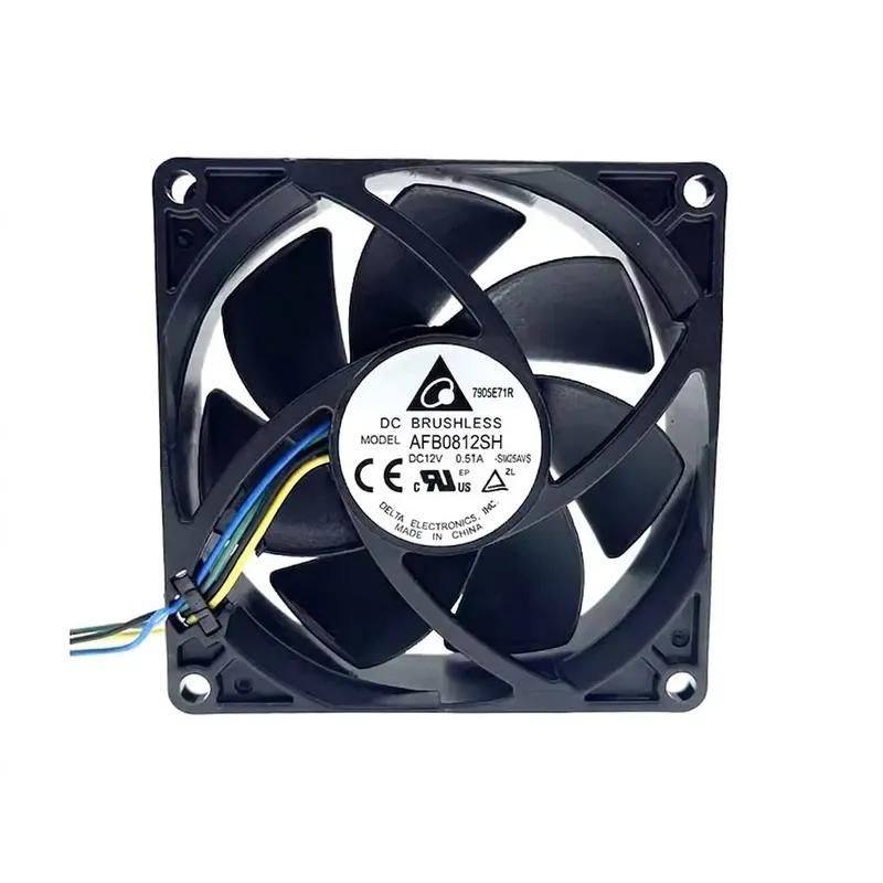 Delta AFB0812SH DC Axial Fan 12V 0.51A 80x80x25mm