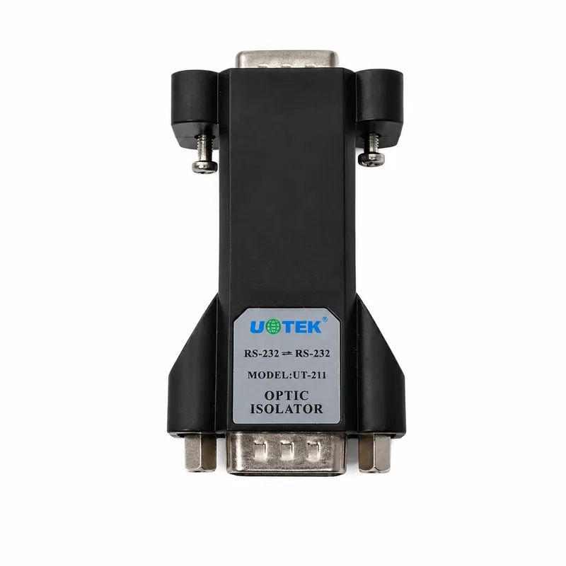 UT-211 RS-232 Optical Isolator, DB9 Male to DB9 Female