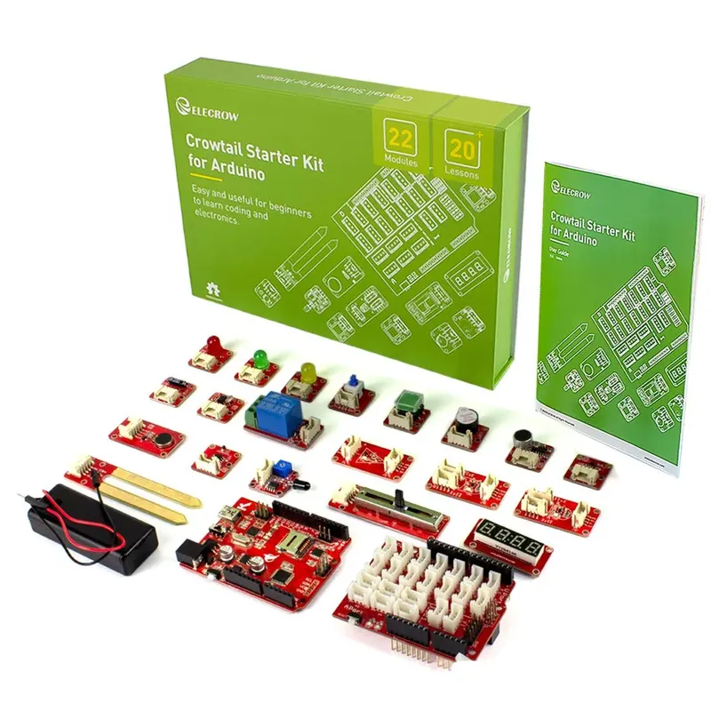 ELECROW Crowtail Starter Kit for Arduino (22 Modules)