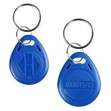 بطاقة مفتاح RFID بتردد 125 كيلوهرتز بلون أزرق (35×28×4 مم)