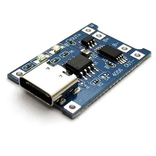 TP4056 18650 Li-ion Charger Module 1A with Protection, USB Type-C