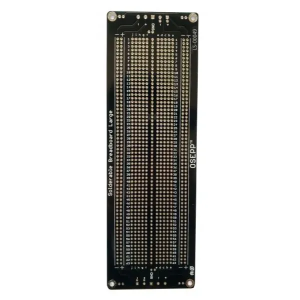لوحة تجارب قابلة للحام OSEPP LS-00049 بحجم كبير (أسود)