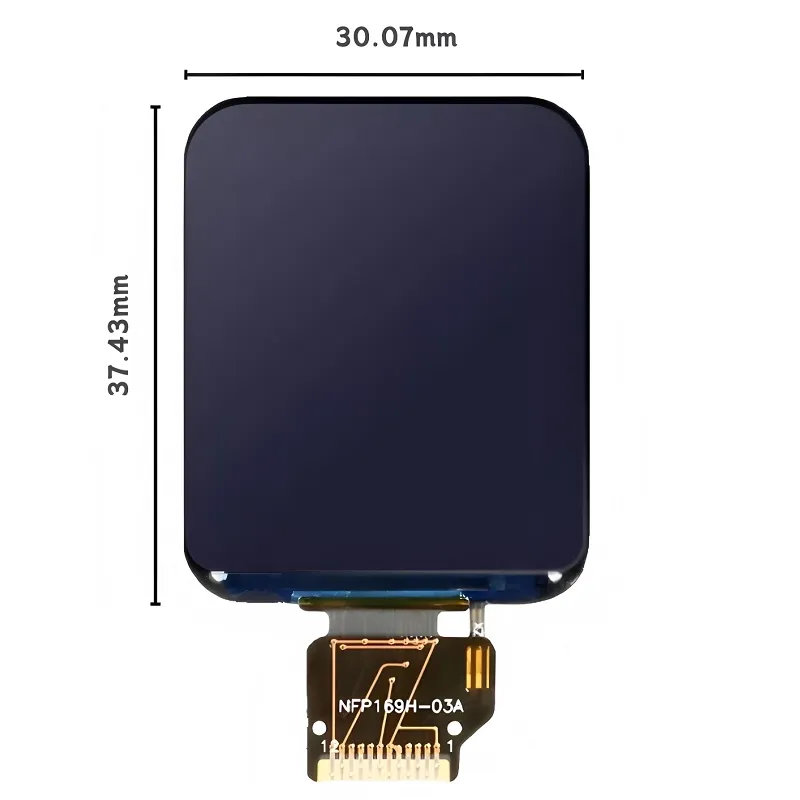 1.69 inch SPI TFT LCD 240x280 ST7789, Rounded Corner, Bare Module