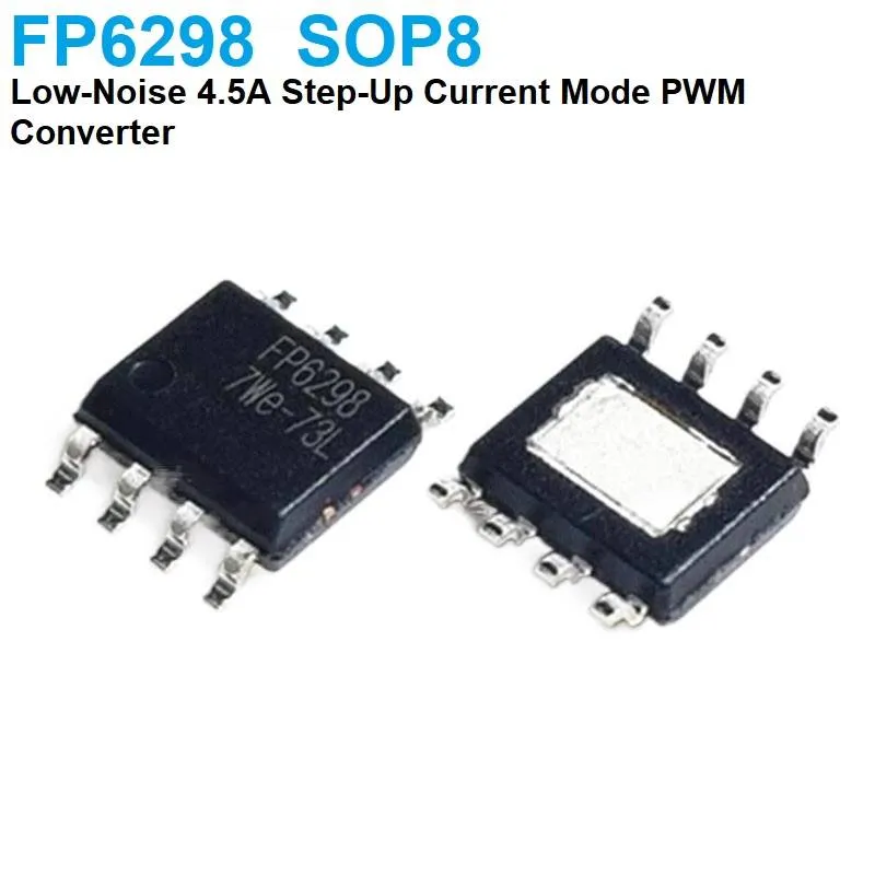 دائرة محوّل Boost متزامن FP6277 بتردد 500kHz وتيار 7A، عبوة SOP8