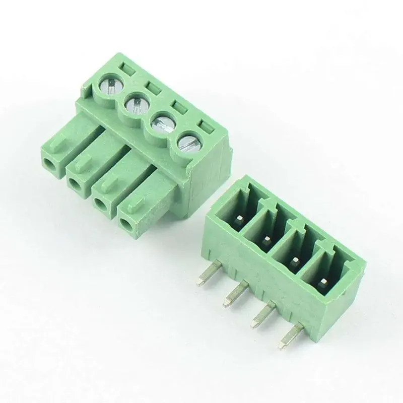 KF2EDGR-3.81-4P Pluggable Terminal Block, 4-Pin, Right Angle