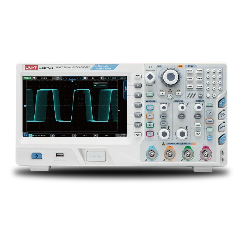 راسم اهتزاز مختلط الإشارات UNI-T UPO2202 بقناتين 200 ميجاهرتز