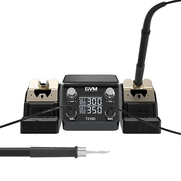 GVM T210D Dual Station Digital Soldering Station for SMD/BGA
