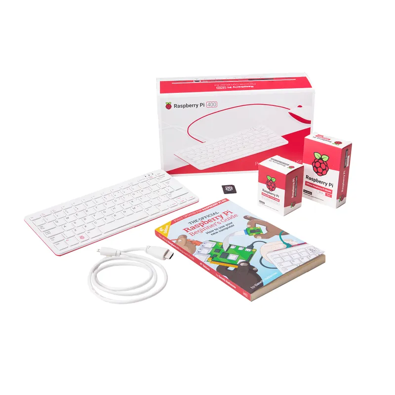 حاسوب Raspberry Pi 400 الشخصي بلوحة مفاتيح بتخطيط US