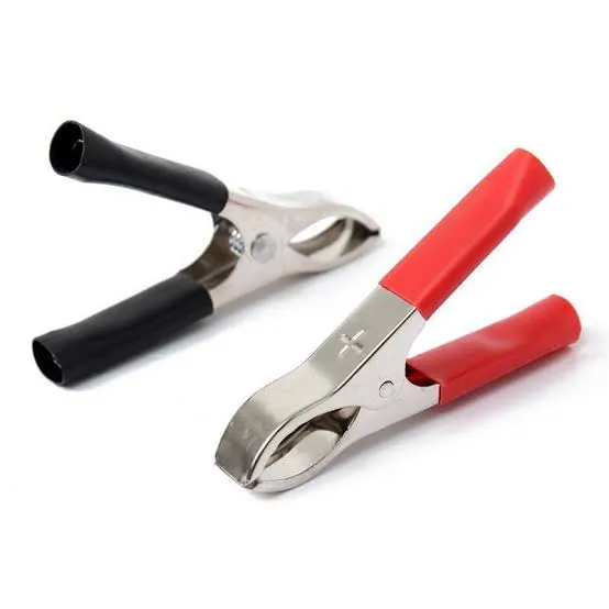 Medium Crocodile Clip 30A Black & Red (2 Pcs)