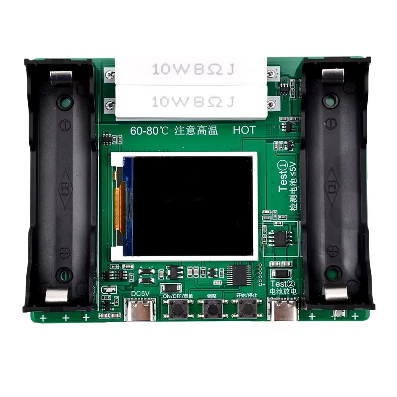 Type-C LCD Battery Capacity Tester mAh/mWh for 18650 Cells