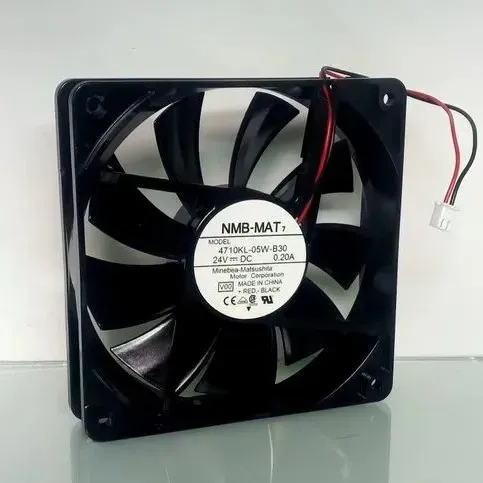 NMB-MAT 4710KL-05W-B30 DC Fan 24V 0.2A 119x119x25.5mm 2-Pin