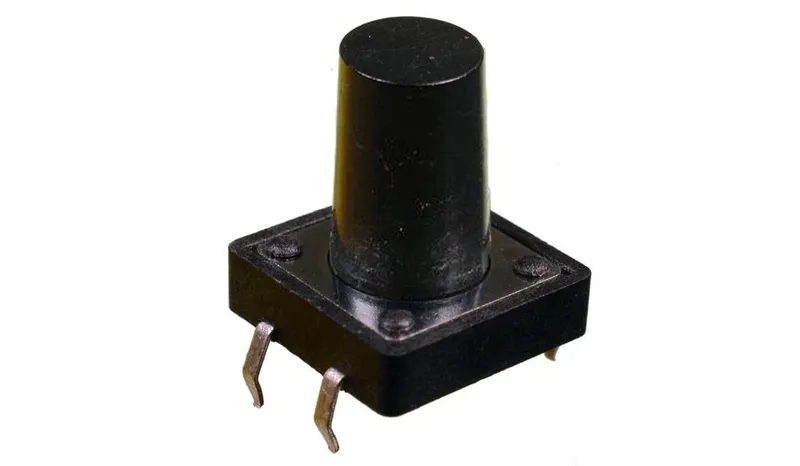 Tactile Push Button Switch 12x12mm 4-Pin Long Head Pack of 10