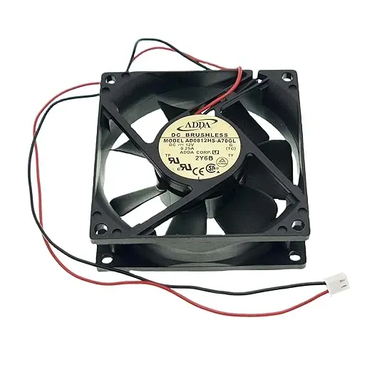 ADDA AD0812HS-A70GL High-Speed DC Fan 12V 0.25A 80x80x25mm