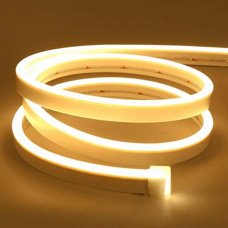 5M Flexible Neon LED Rope Light 2mm 360° - Warm White