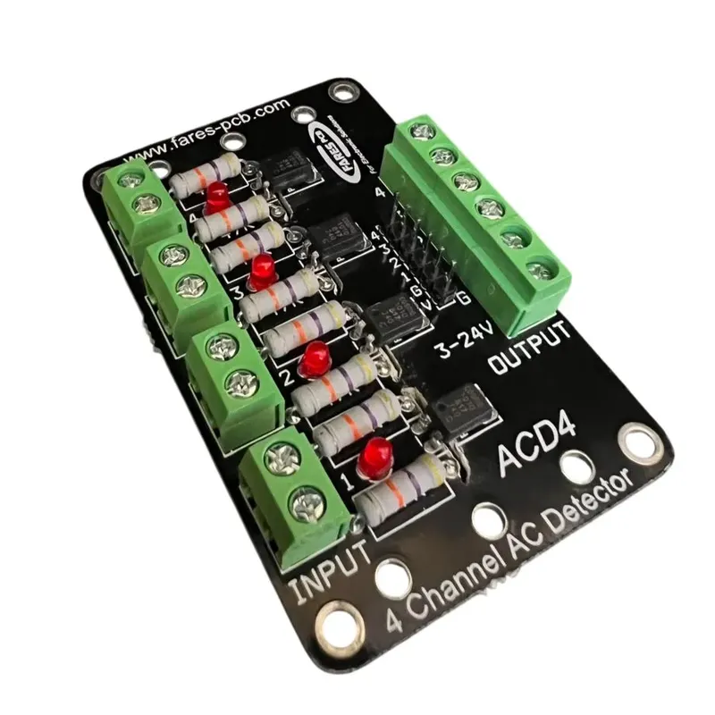 ACD4 Opto-Isolated 4-Channel AC Input Detector Module